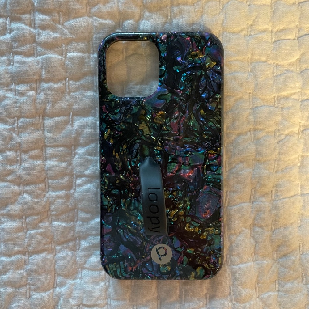 Loopy Case 12/12 Pro - Abalone with black loop